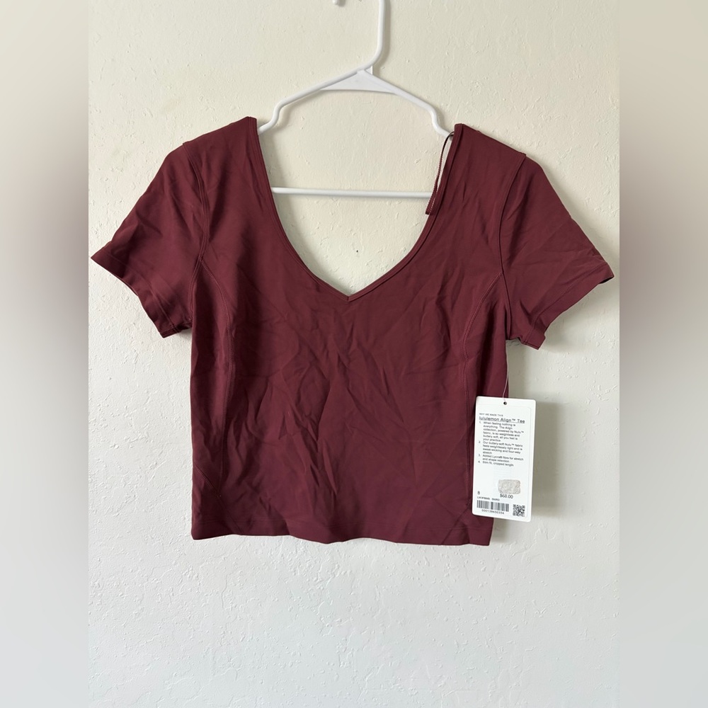 NWT Lululemon Align T-Shirt
Smoky Red